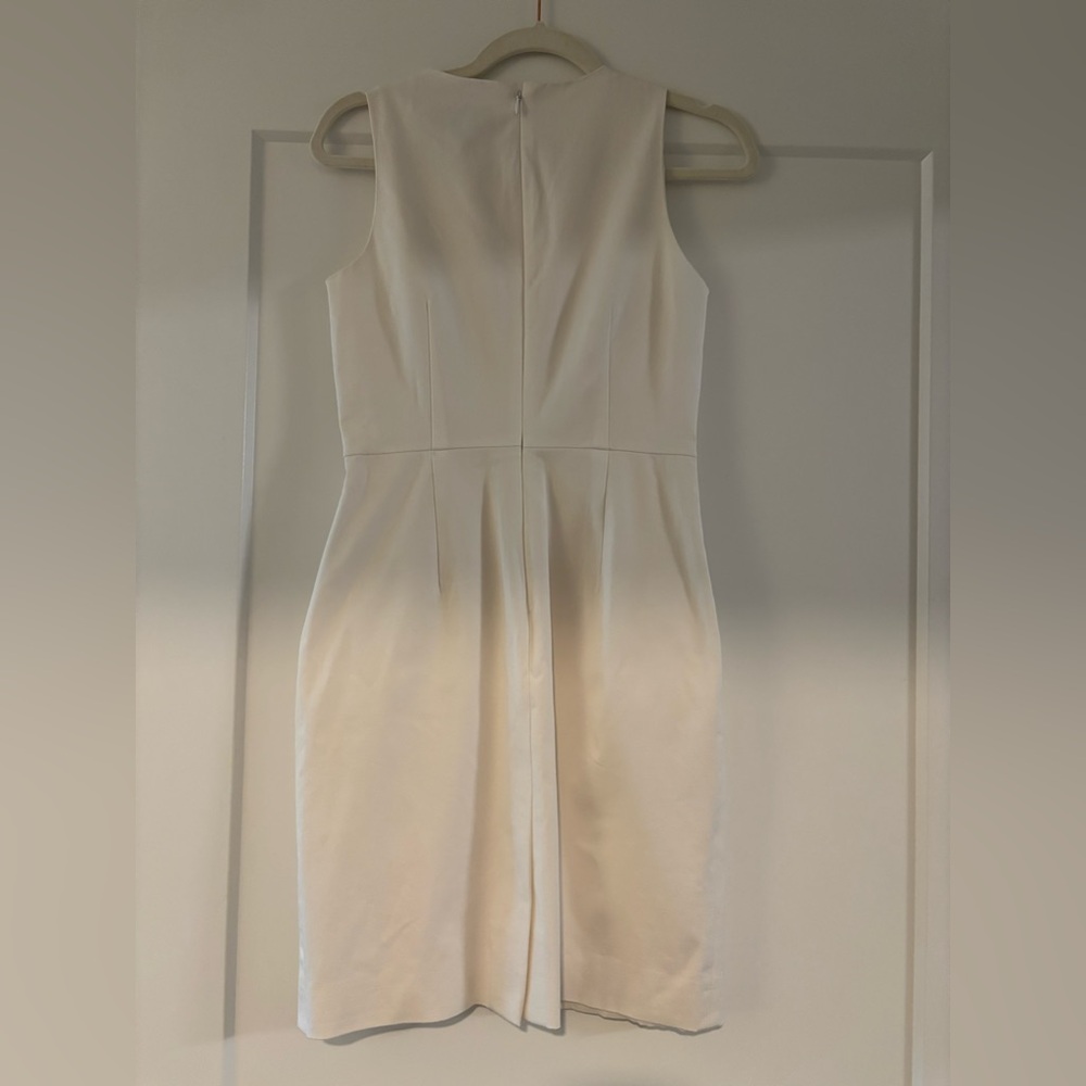 JCrew Elegant Cream Sleeveless Dress - Picture 5 of 6